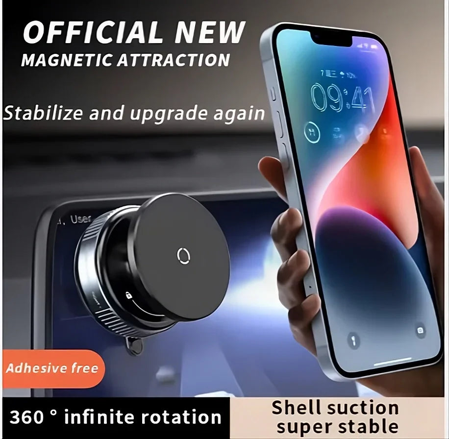 360° Strong Magnetic Car Phone Holder – Ultra Grip Dashboard & Air Vent Mount for All Smartphones