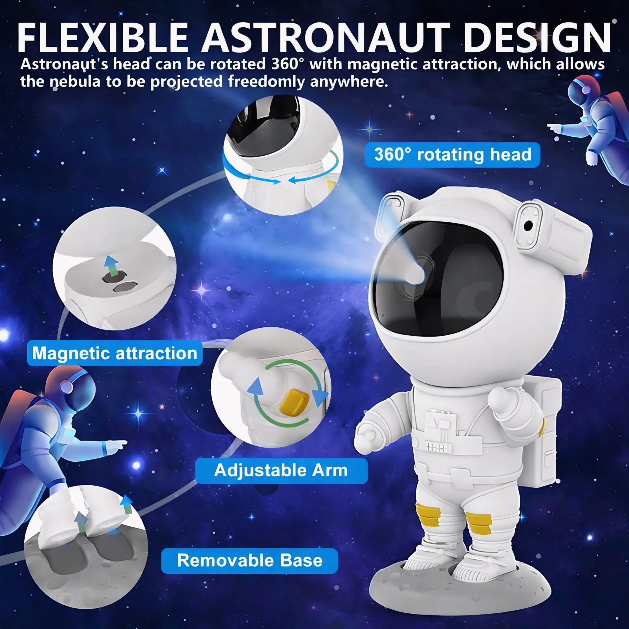 Astronaut Galaxy Projector